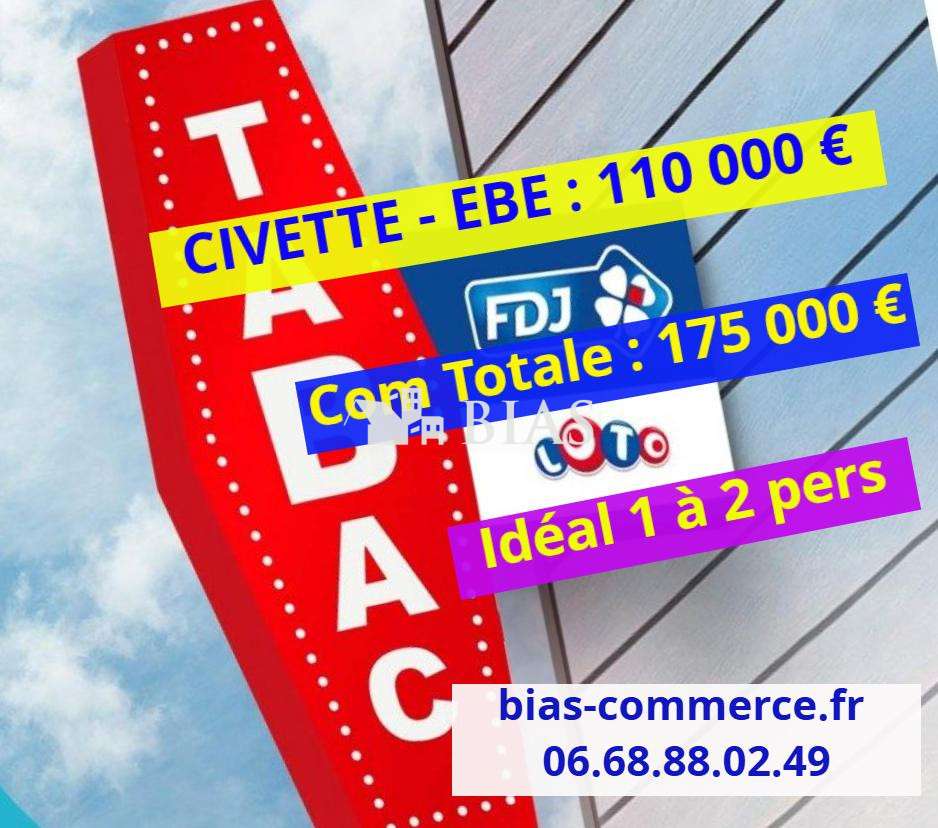 AV FDC civette clé en main tabac FDJ dept Eure