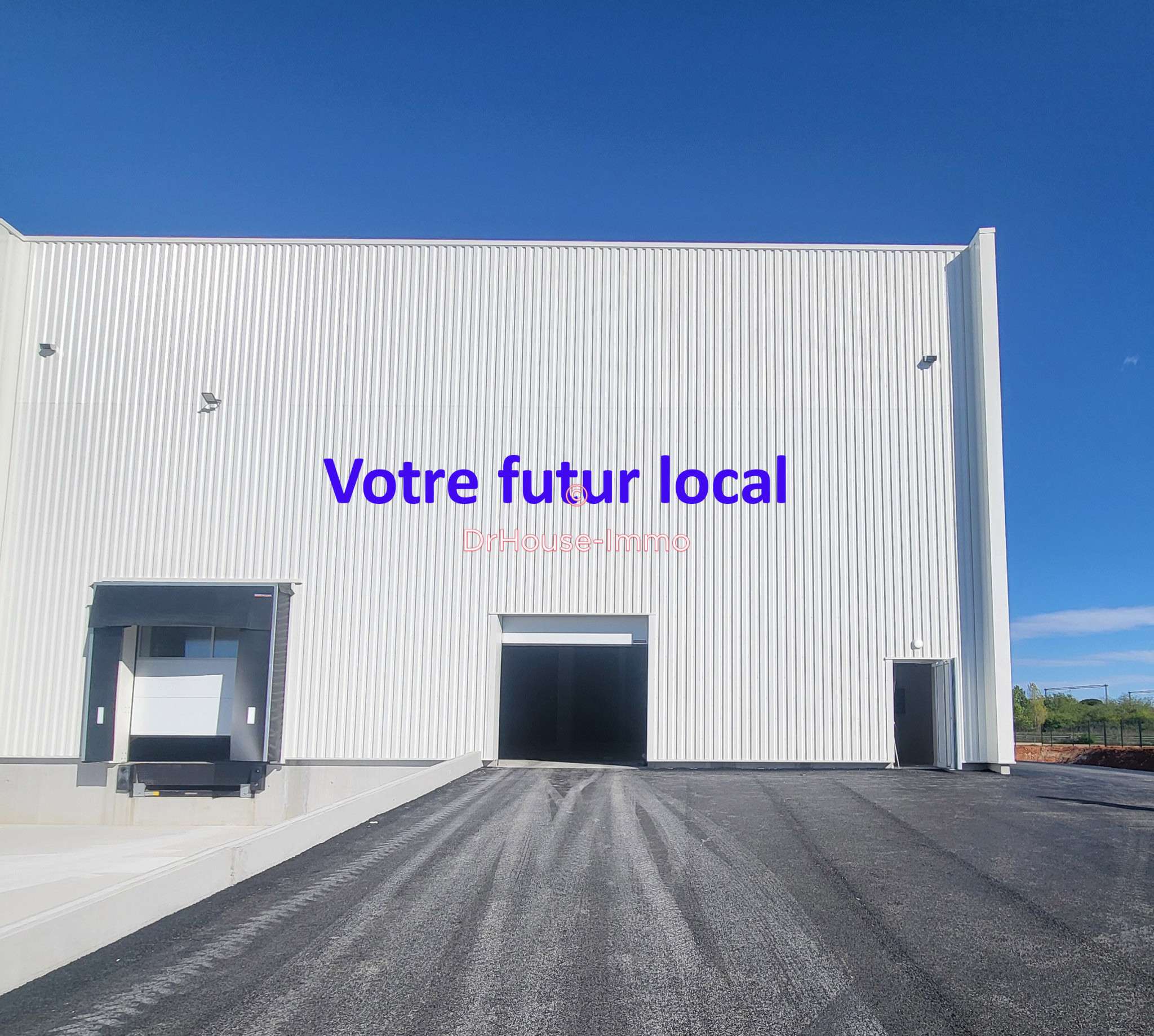 A louer local professionnel 1055m² à Valergues