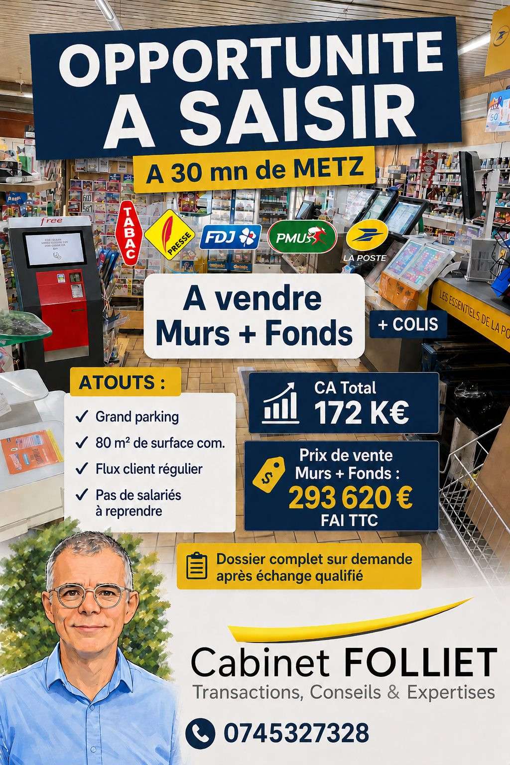 FDC tabac presse jeux à vendre à Thionville