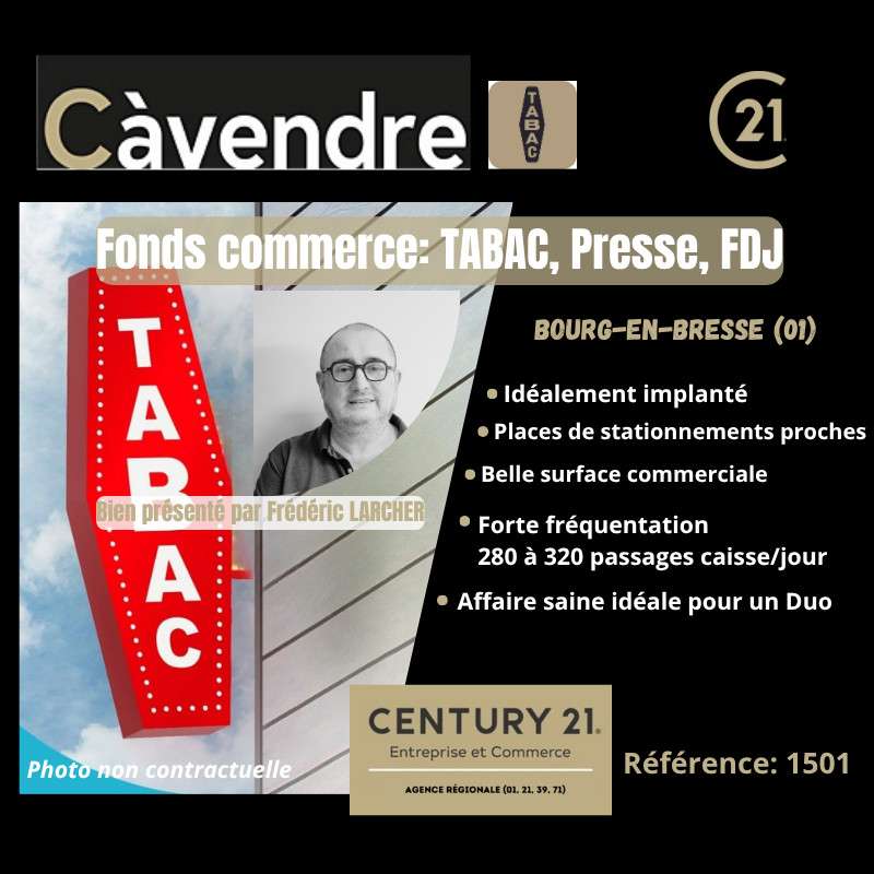 Vente FDC Tabac presse jeux à Bourg En Bresse