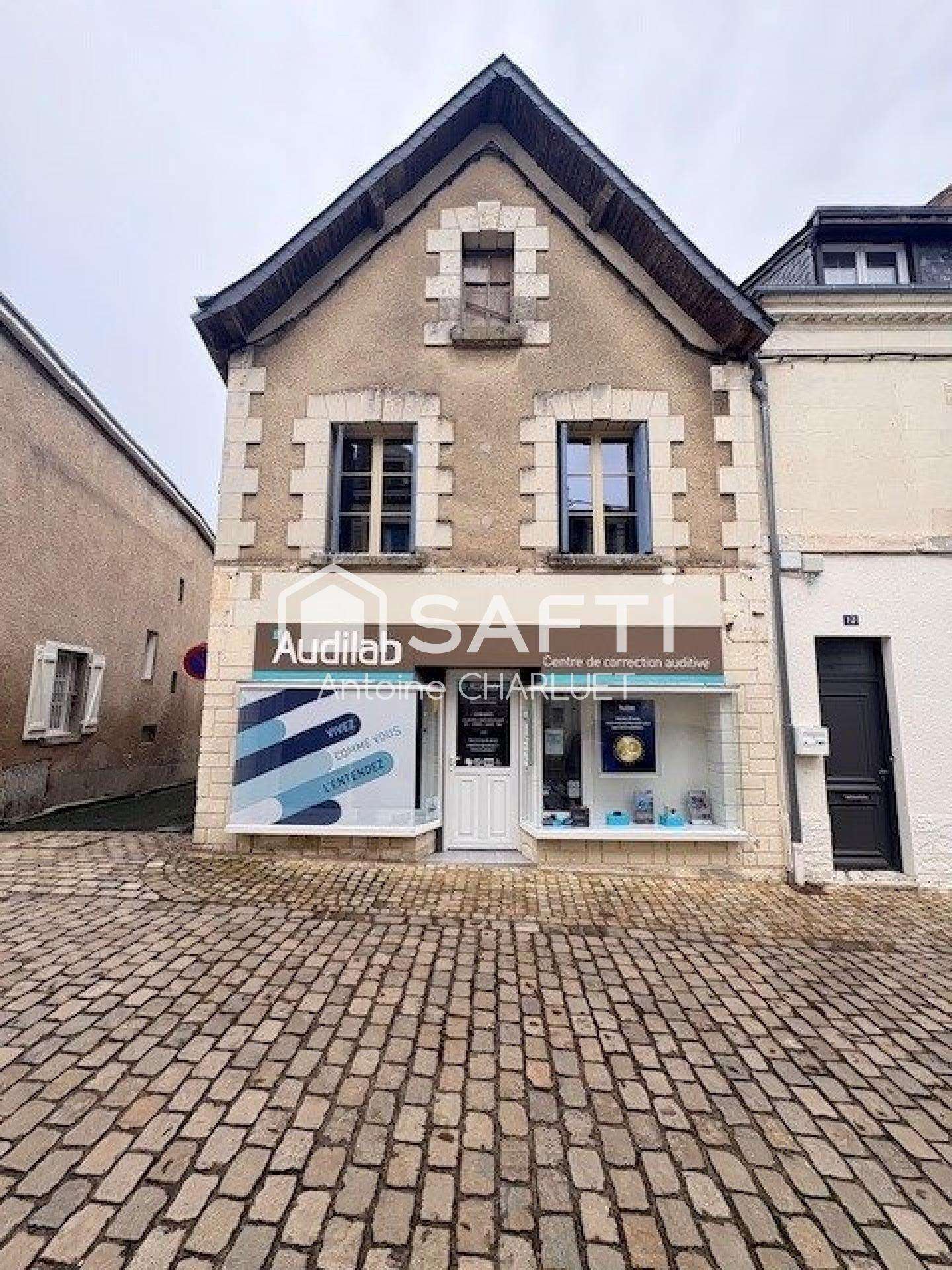 AV bureau 60m² + appartement Châtillon-sur-Indre