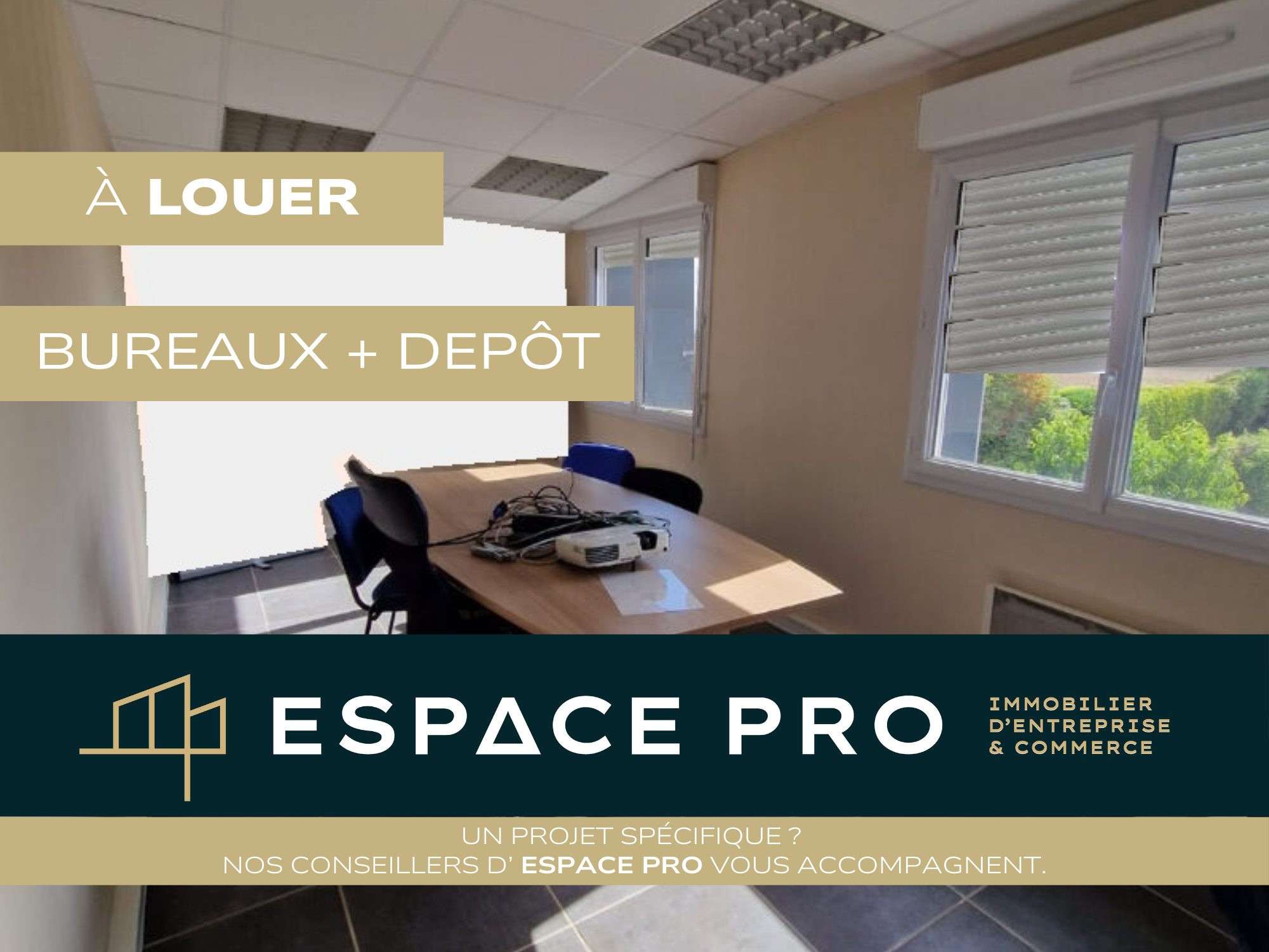 A louer bureaux avec dépôt à Ifs au Sud de Caen
