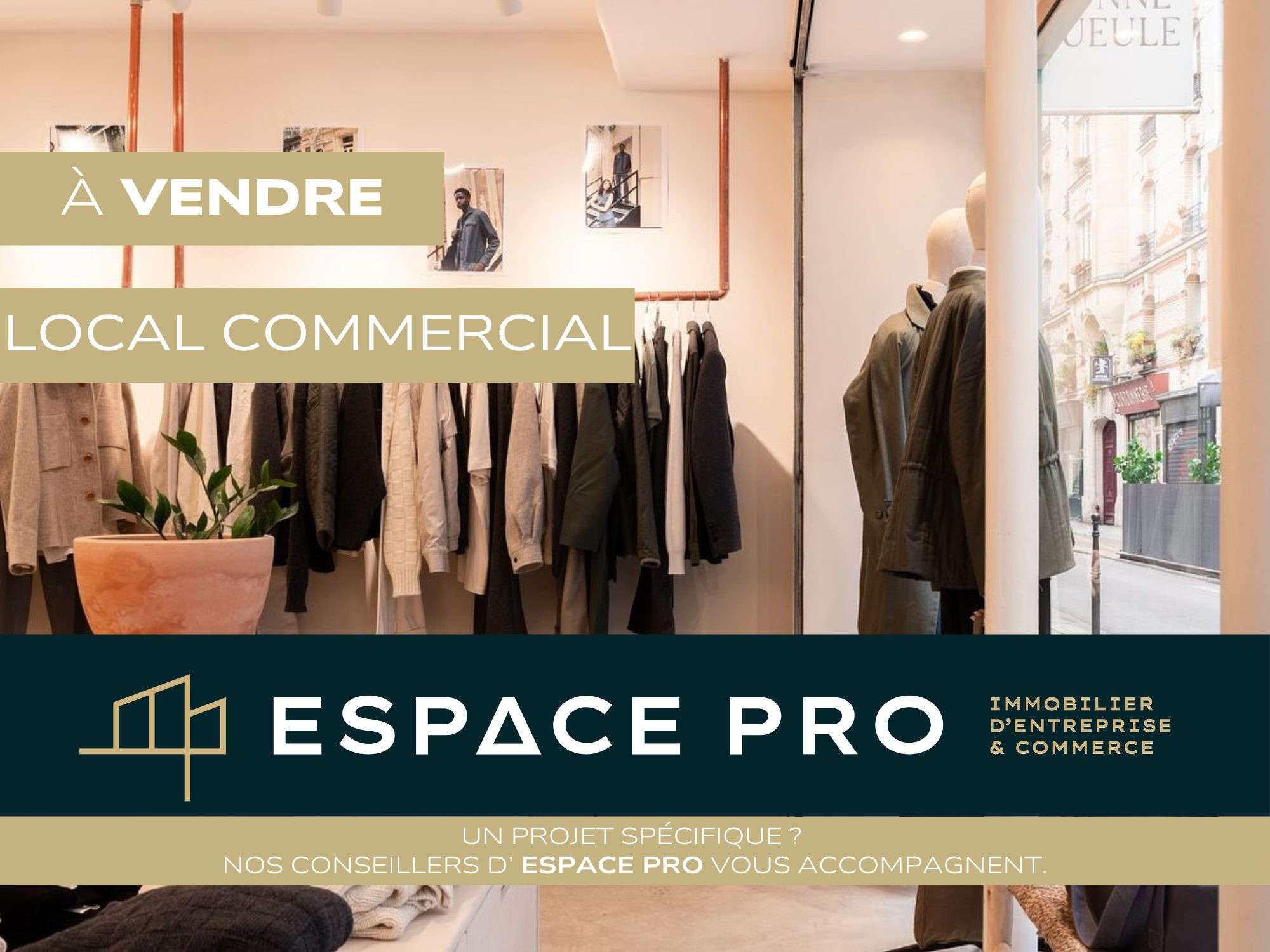 A vendre !! Bail local 60m² rue St-Pierre à Caen
