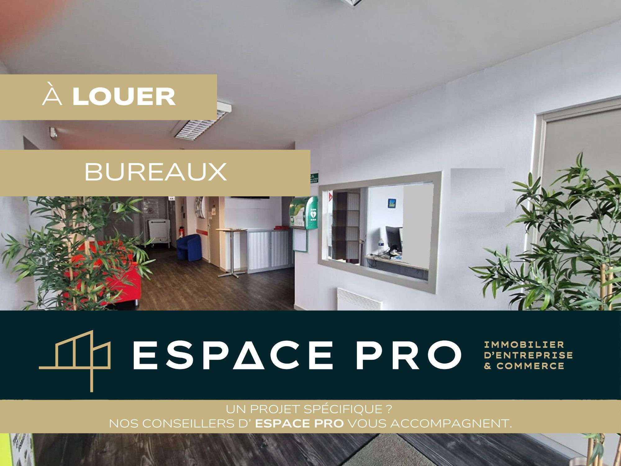 A louer bureaux 379m² au Sud Est de Caen