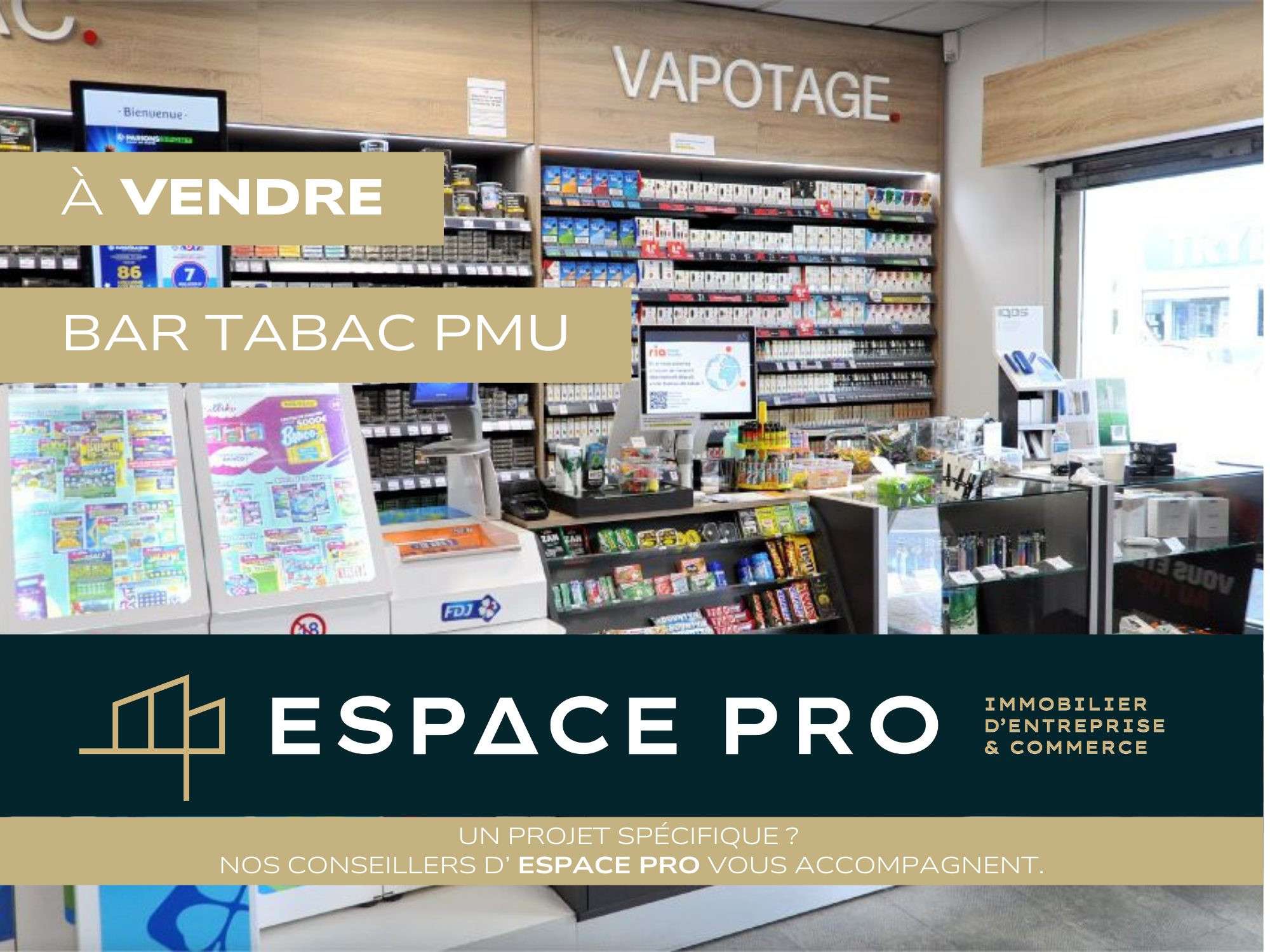 Vente bar tabac PMU en périphérie de Caen