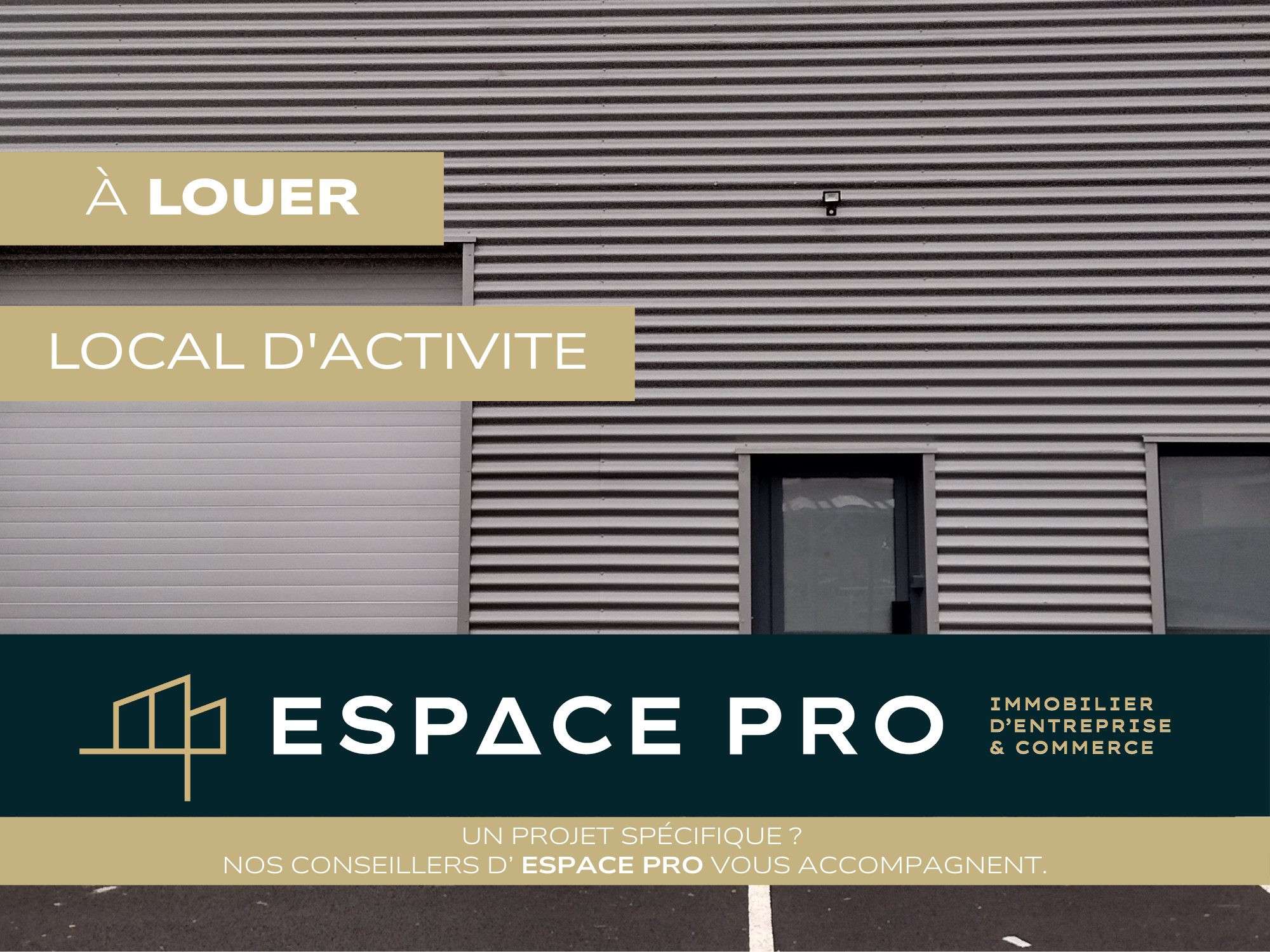 A louer local d'activité neuf 157m² proche A84 