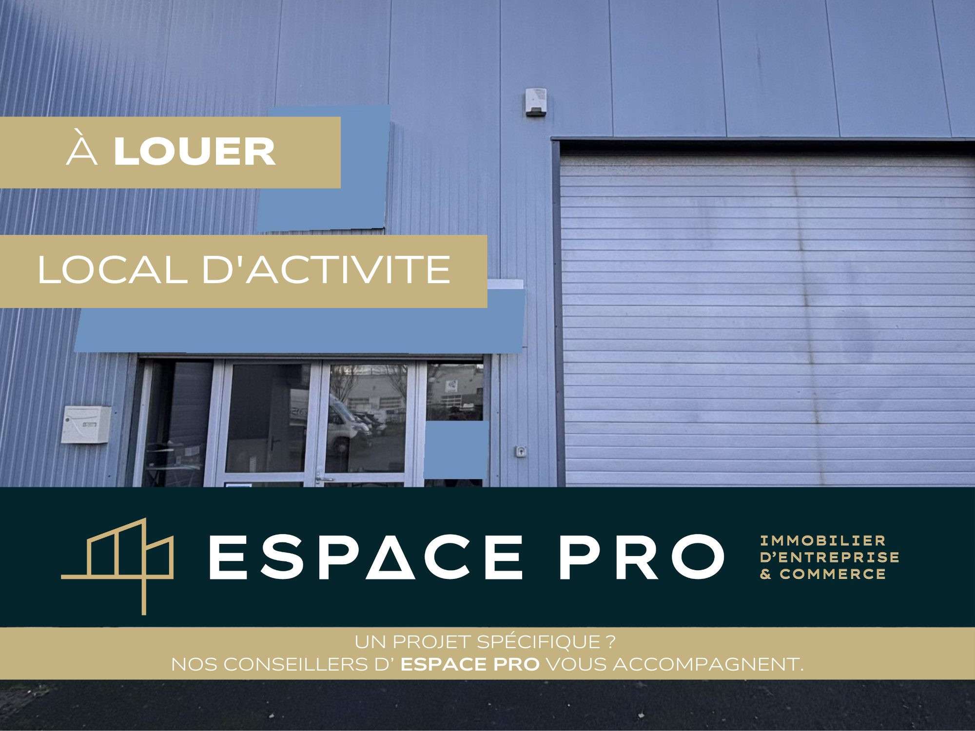 A louer local d'activité 200m² Sud Caen