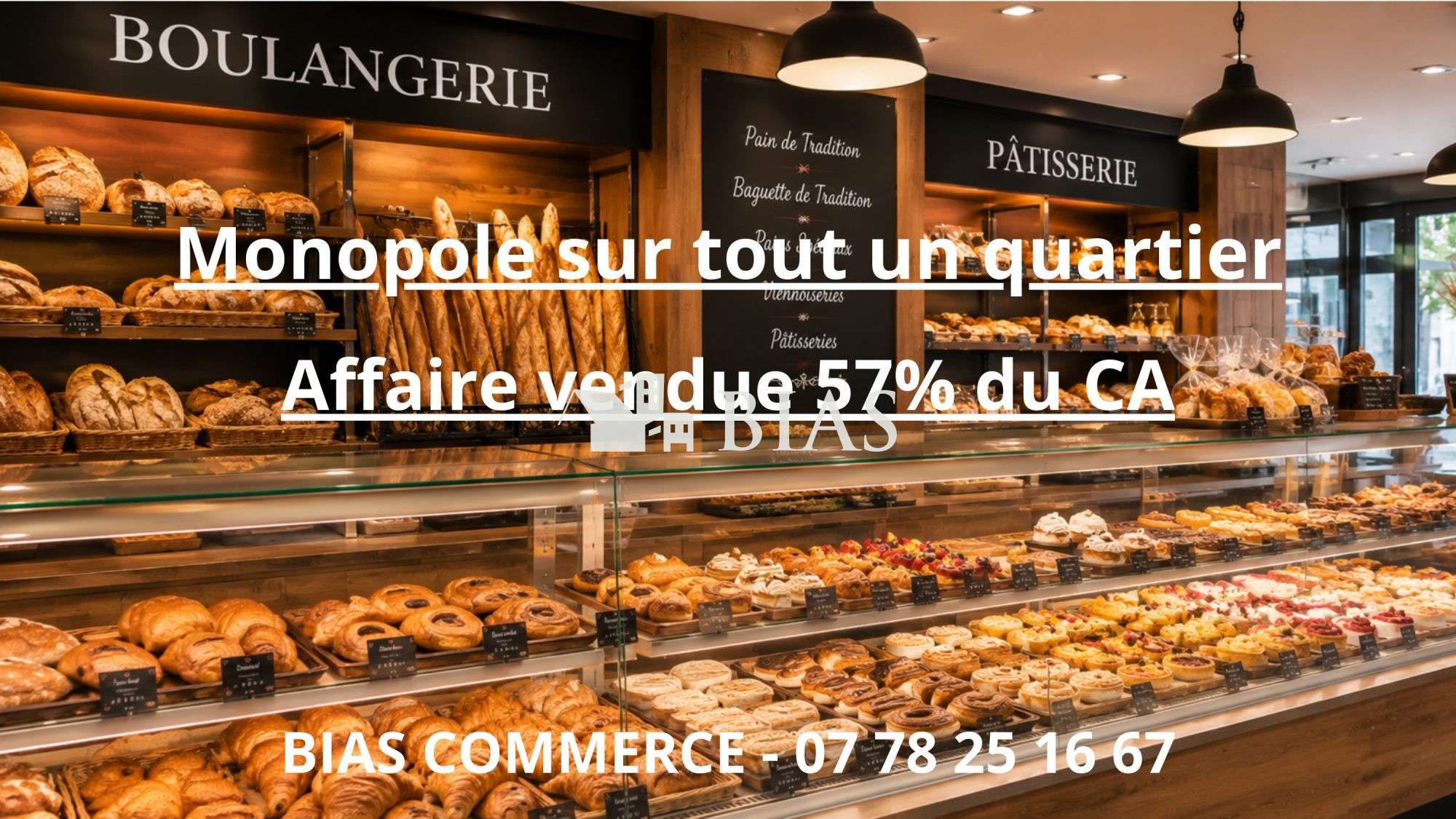 Vente boulangerie pâtisserie sandwicherie à Rouen