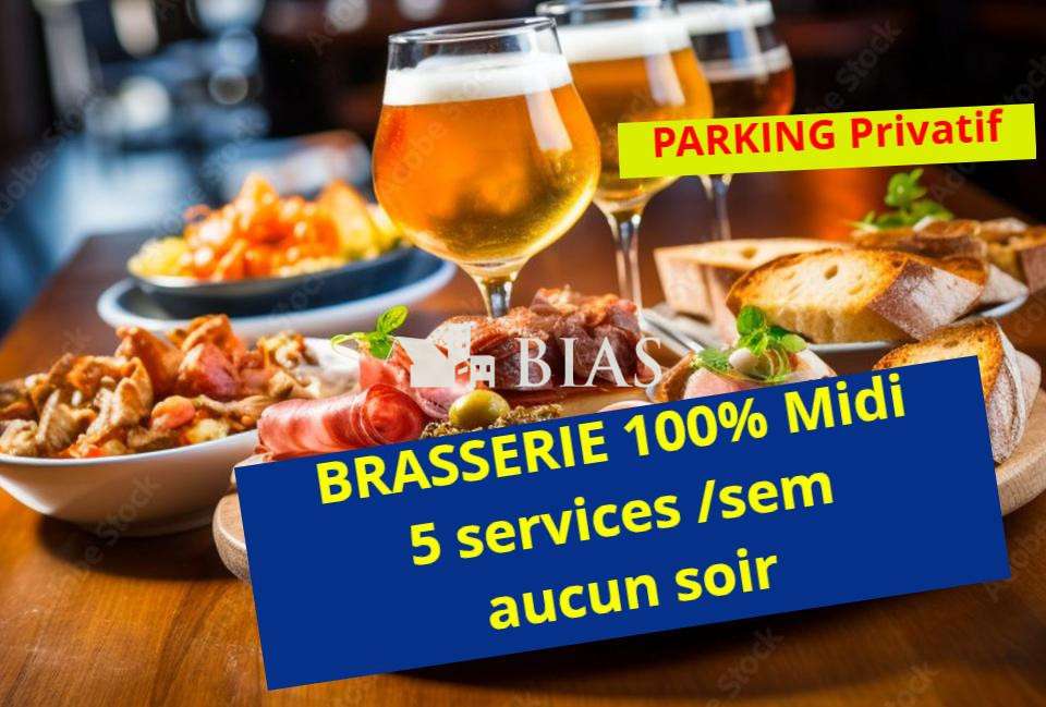 Vente brasserie 100% du midi avec terrasse dept 76