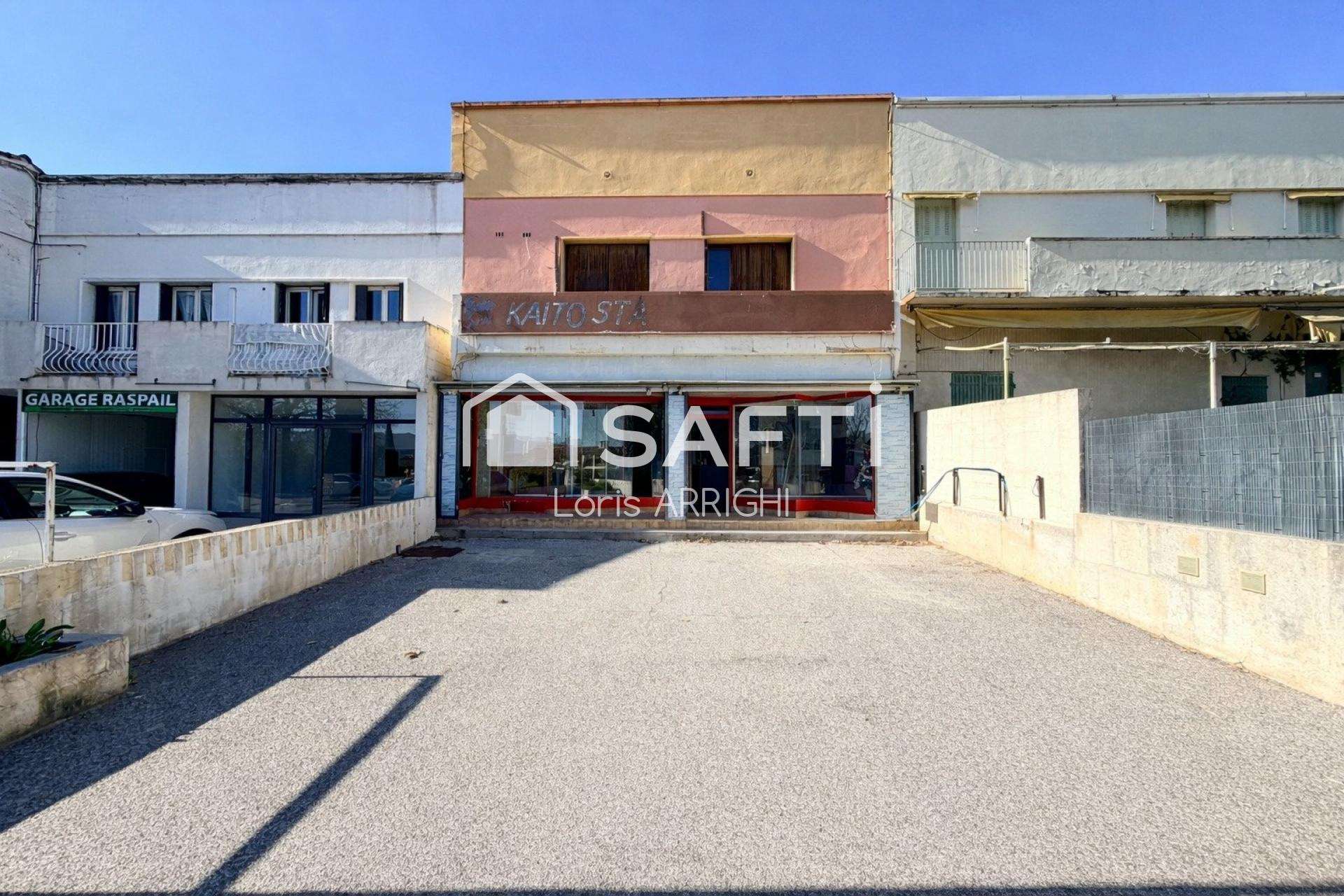 Vente local 180m² + T4 – Axe RN96 à Saint-Auban