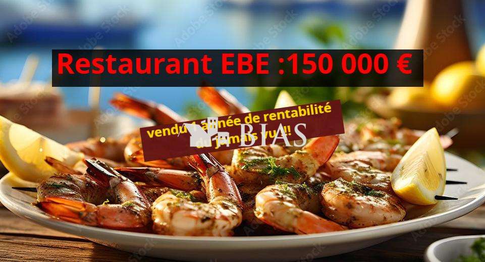 Vente restaurant avec appartement vue mer dept 76