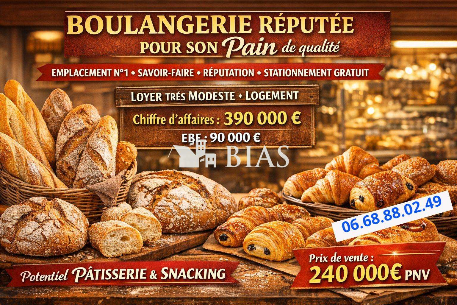 AV boulangerie réputée pour son pain de qualité 76