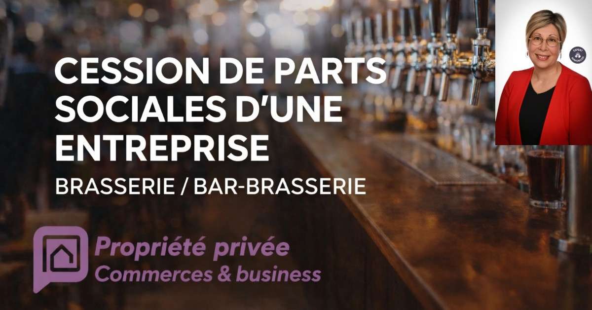 Cession parts bar brasserie de 184 places à Dinan