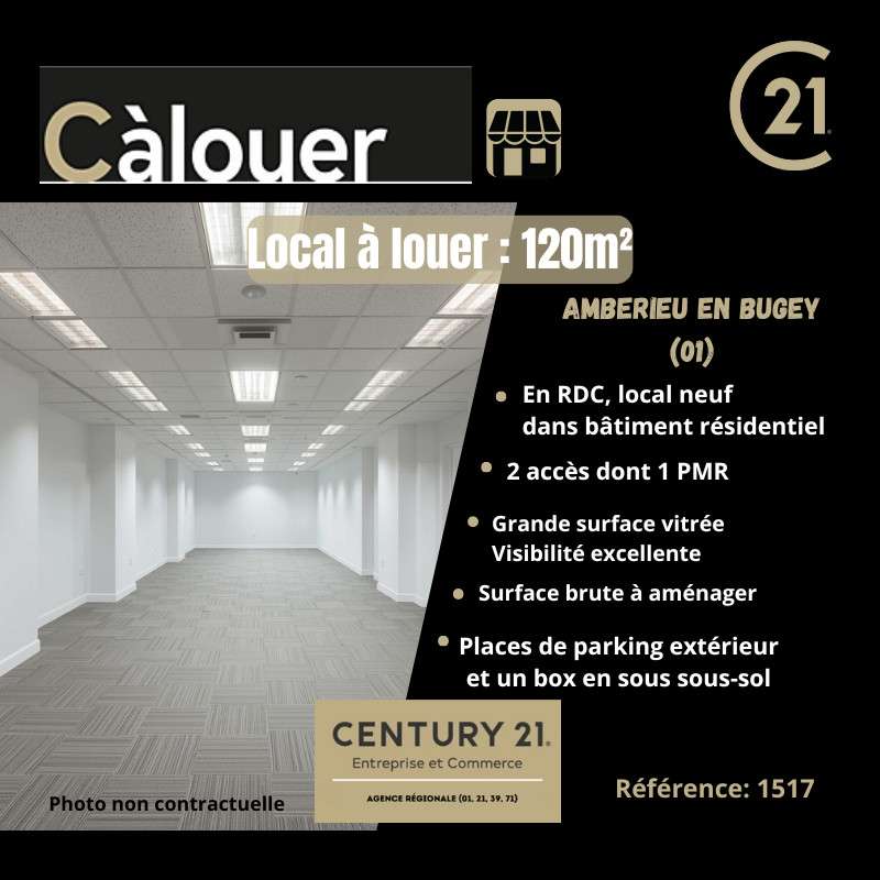 A louer local 120m² neuf à Ambérieu-en-Bugey