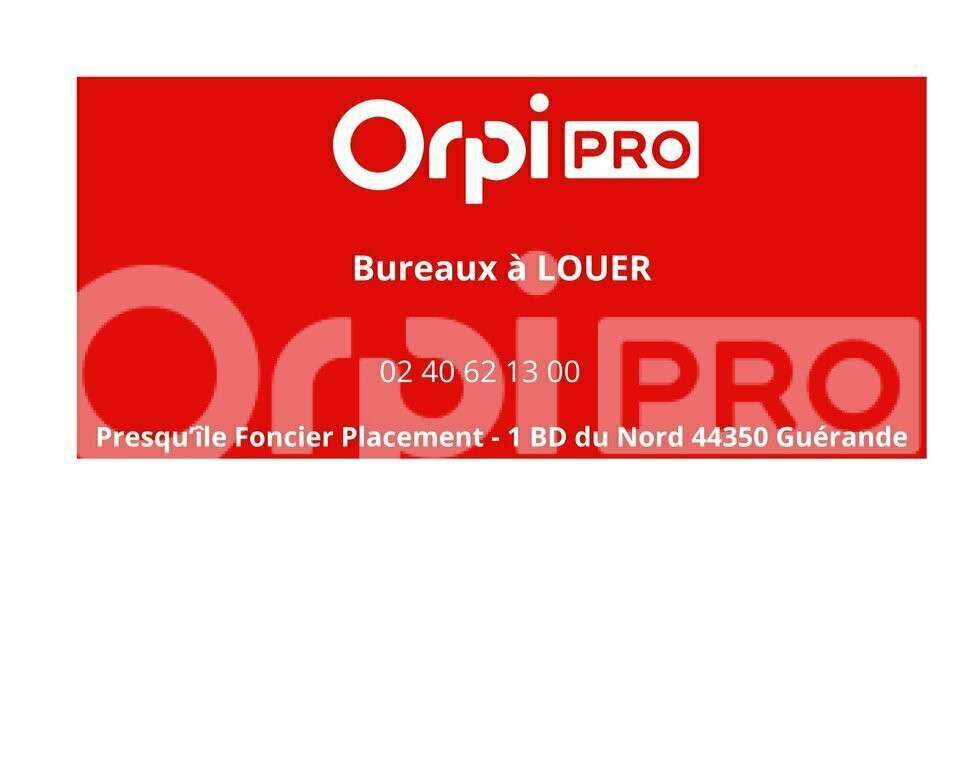 A louer bureaux 142m² à Guérande axe stratégique