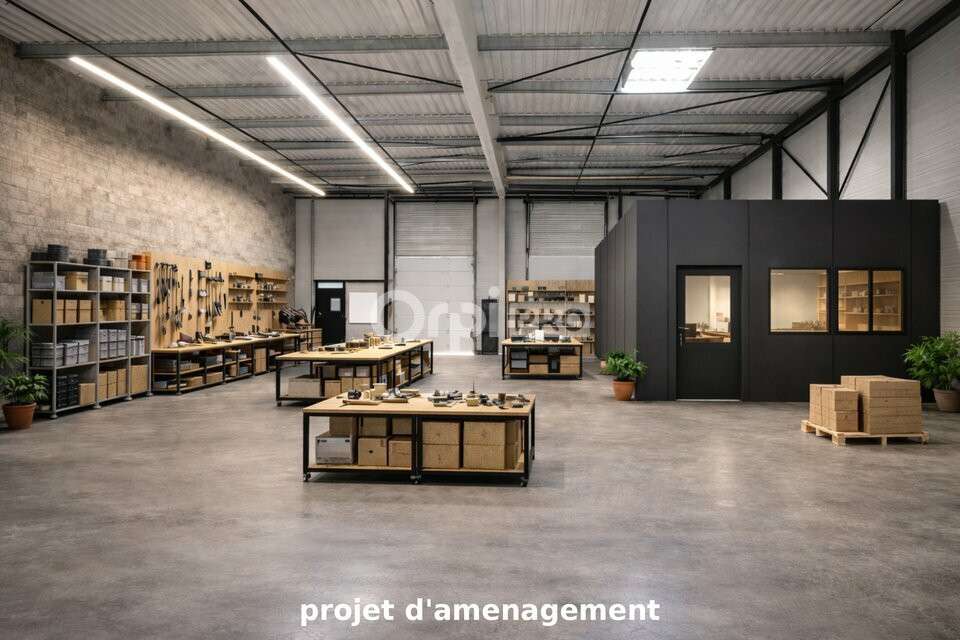 A louer 2 cellules brutes de 441,4m² à Pau Nord