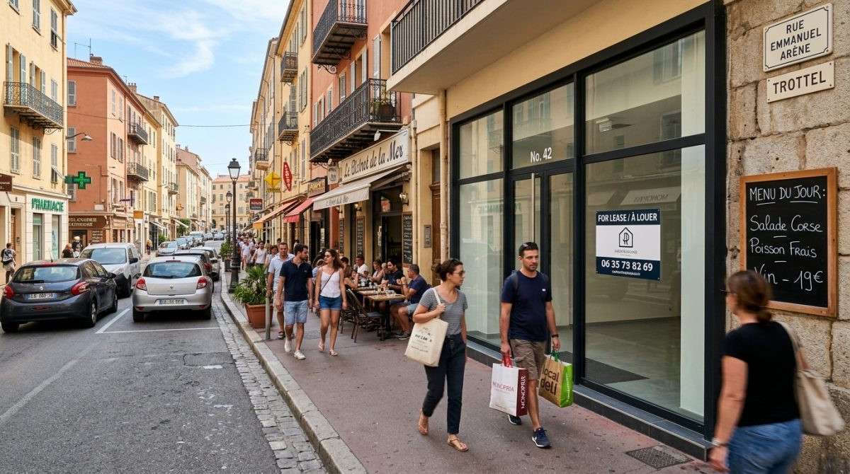 Cède local polyvalent 65m² Ajaccio secteur Trottel