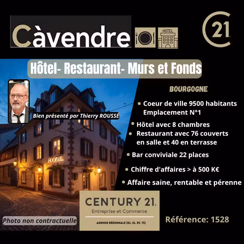 Murs et fonds bar hôtel restaurant en Bourgogne