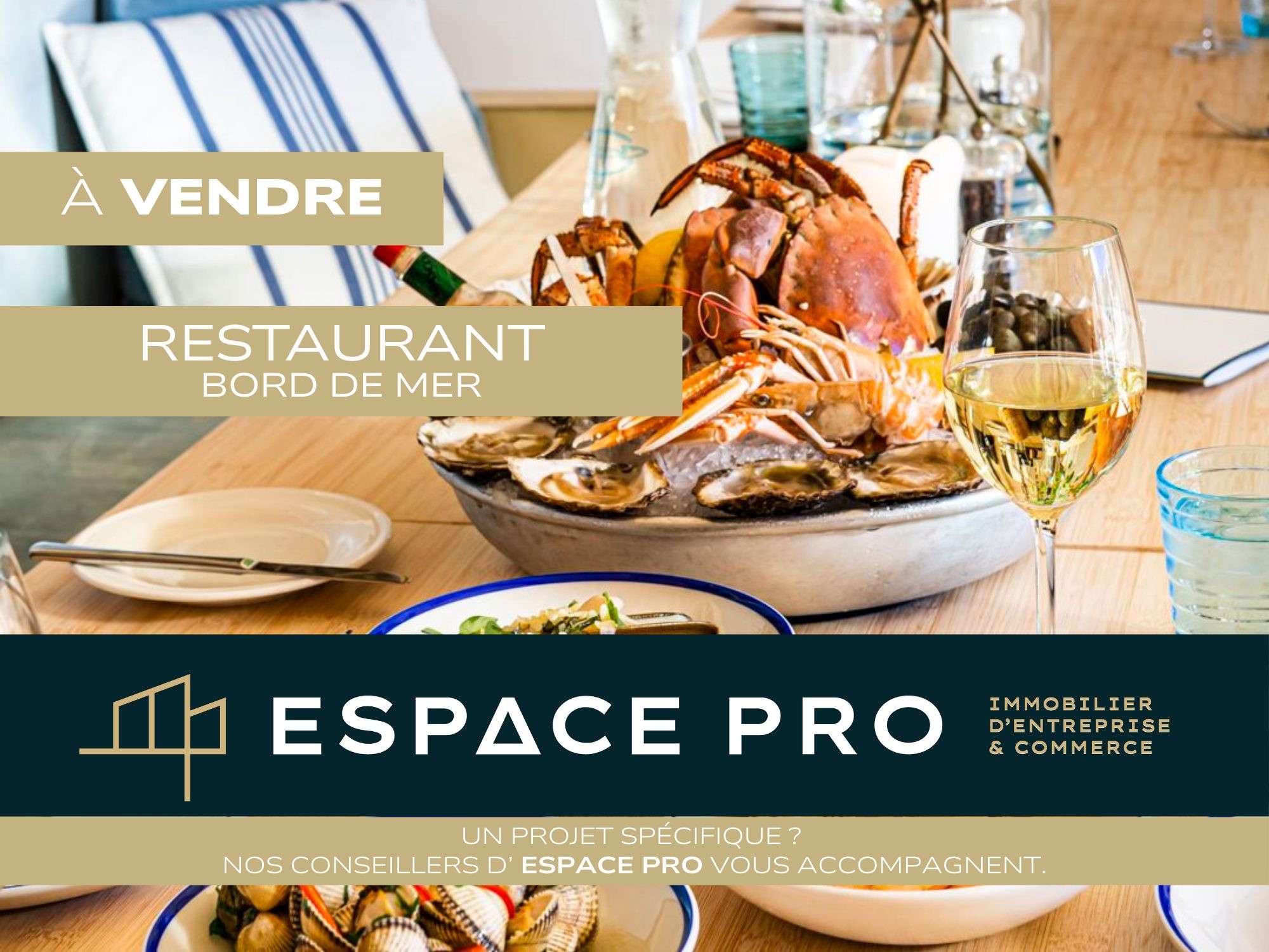 Vente restaurant bord de mer proche Deauville