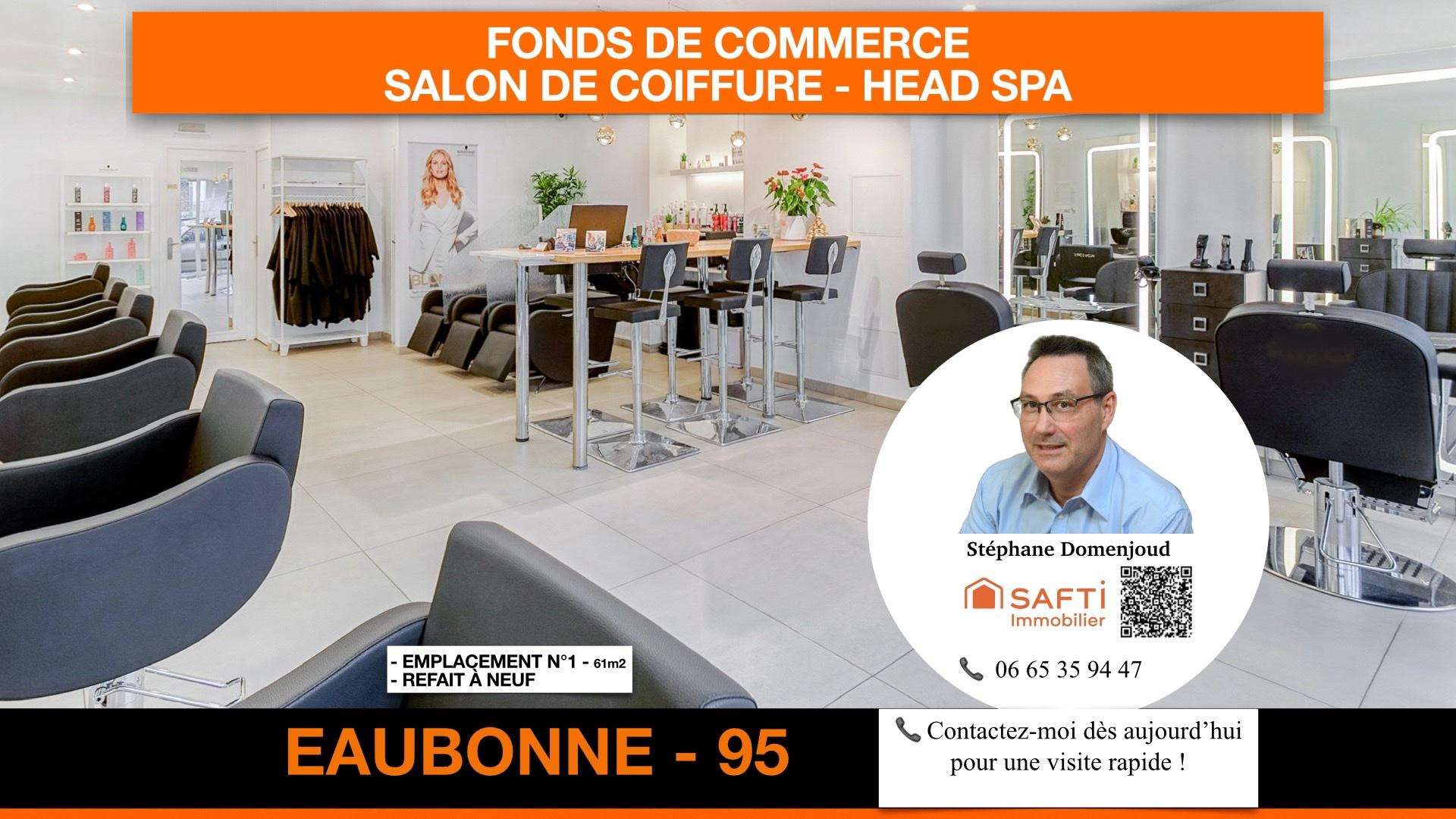AV salon de coiffure 61m² Eaubonne empl attrayant