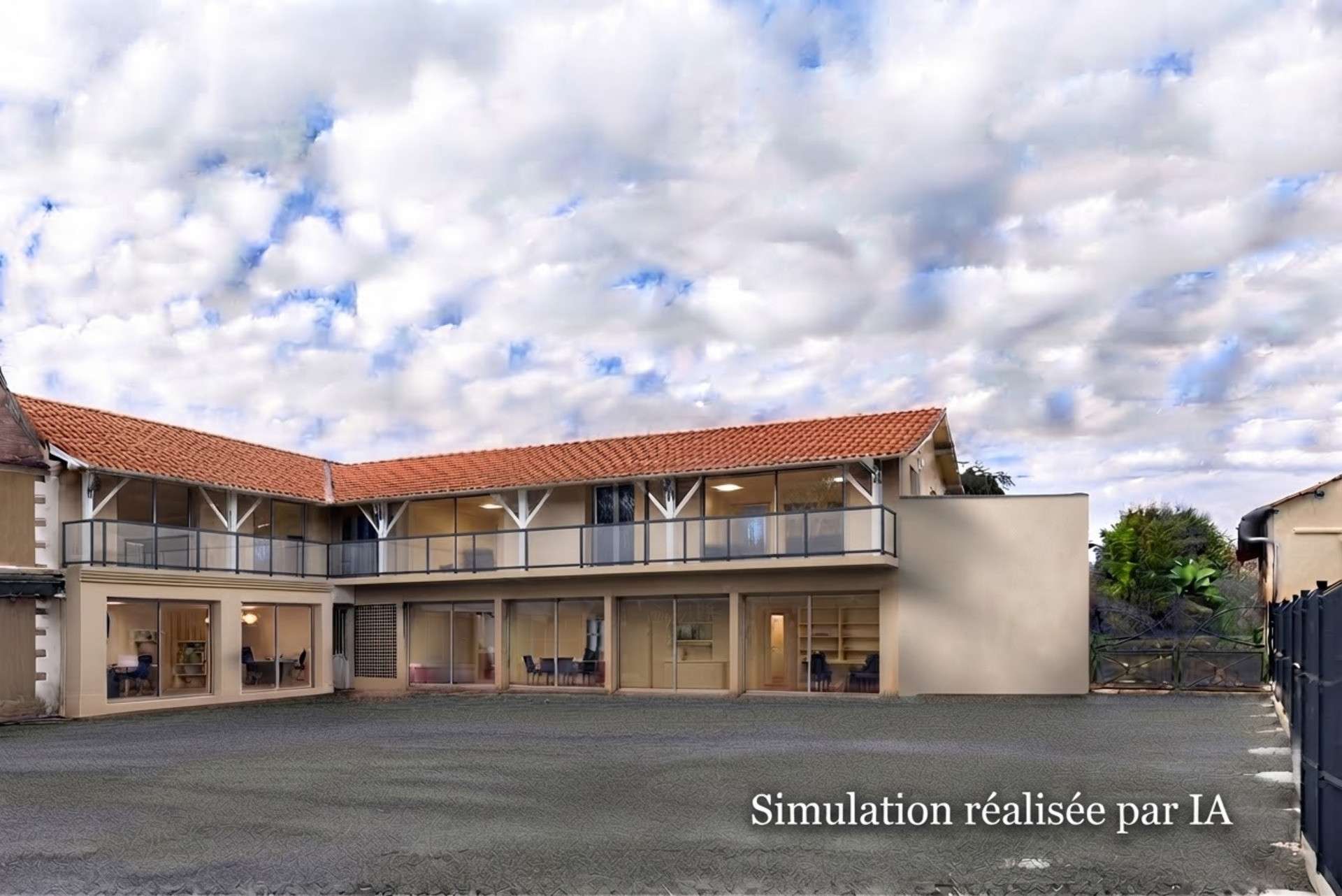 AV immeuble ancien hôtel 600m²+terrain à Denguin