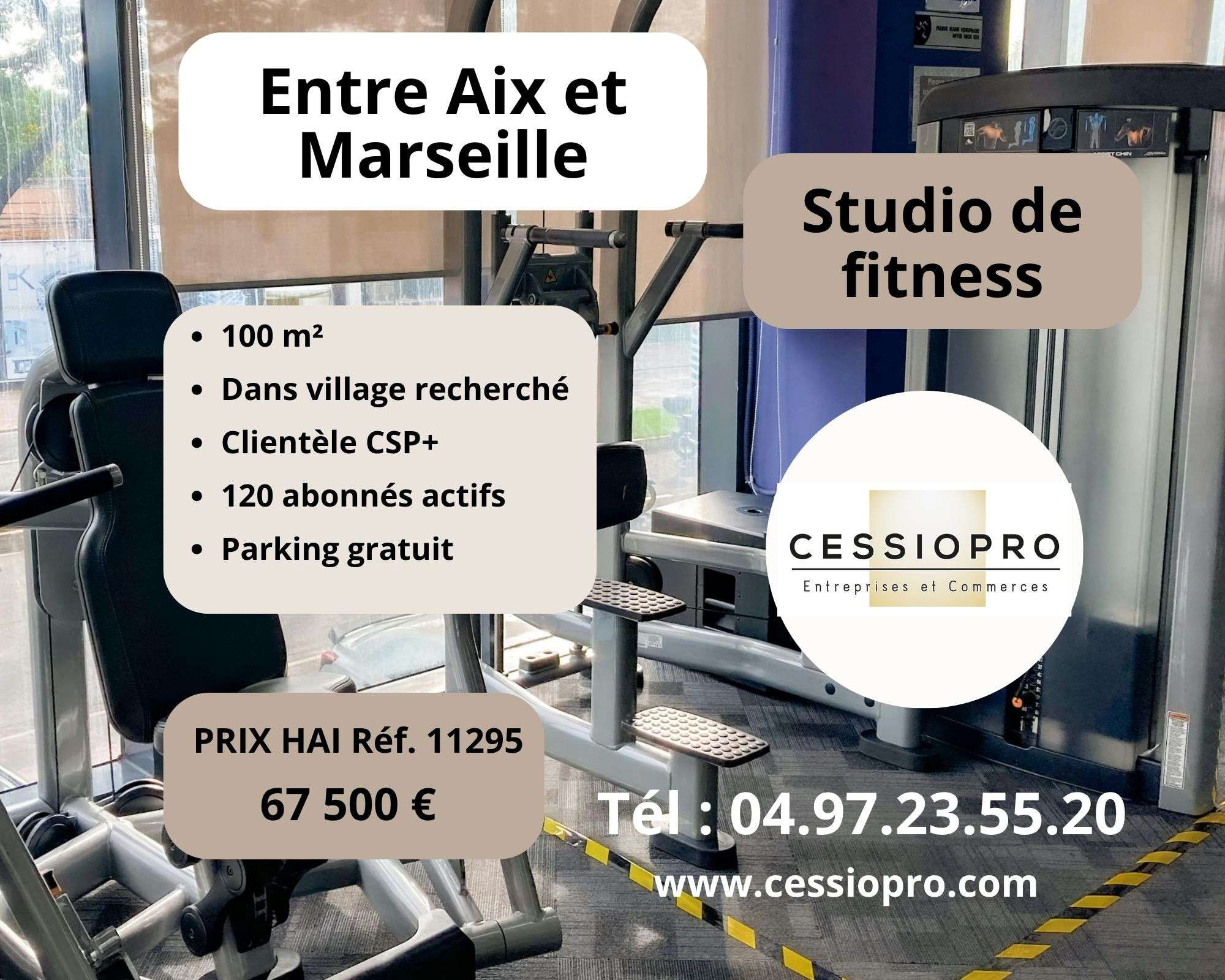 AV studio de fitness intimiste et récent 13