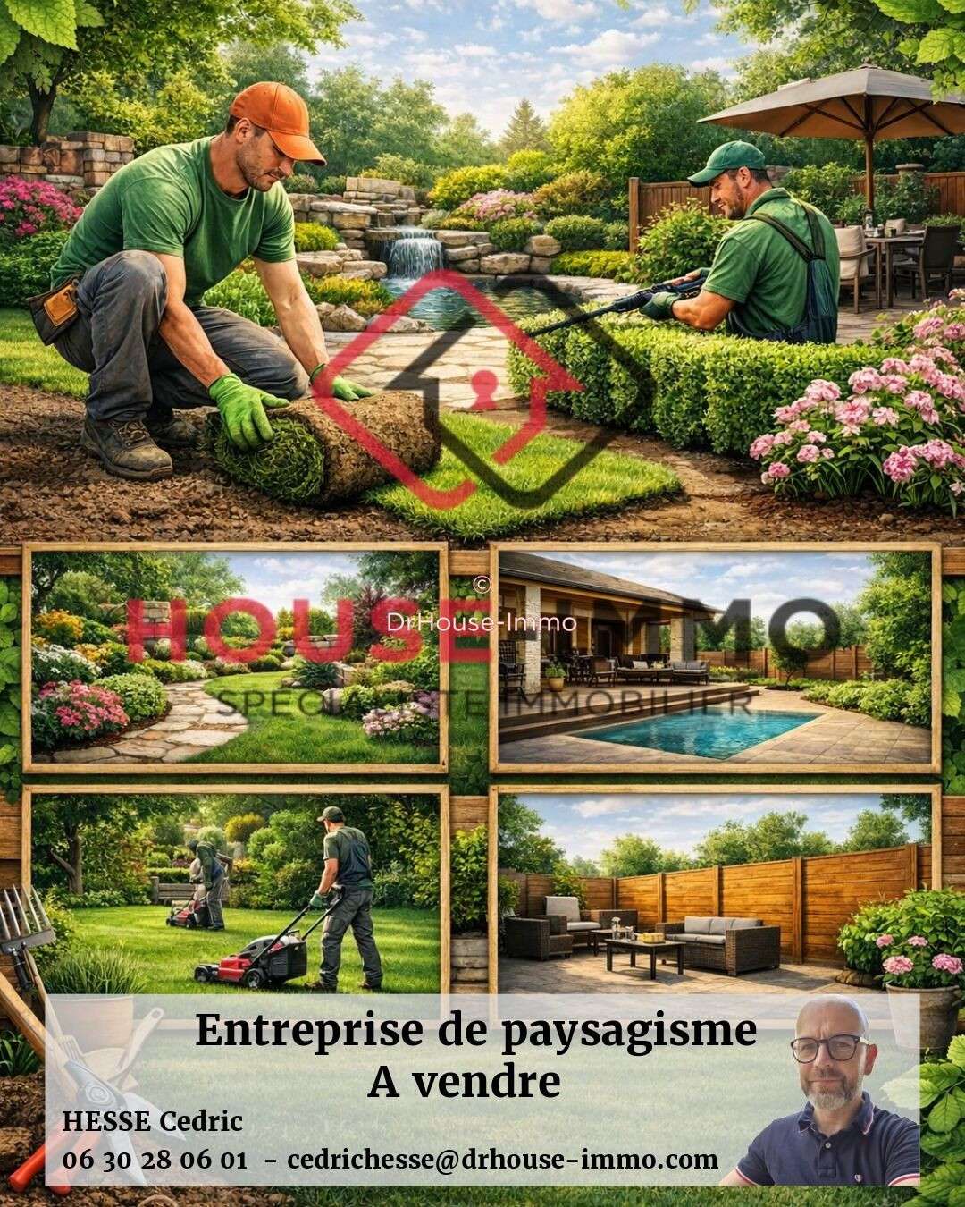 Vente entreprise de paysagiste le Landreau