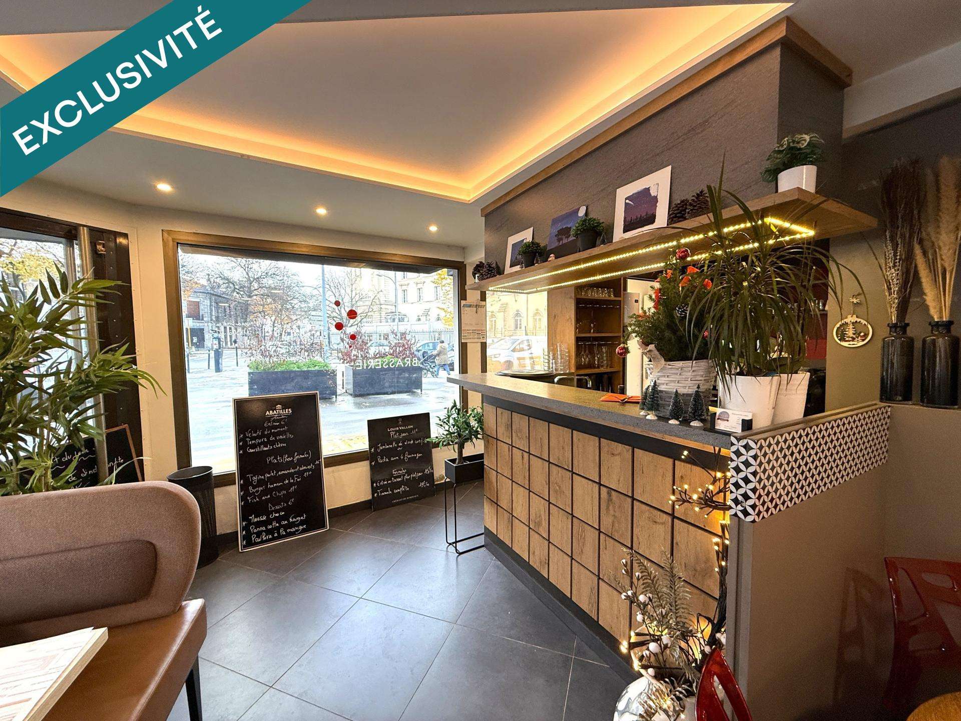 Vente restaurant 175m² Bordeaux emplacement prisé