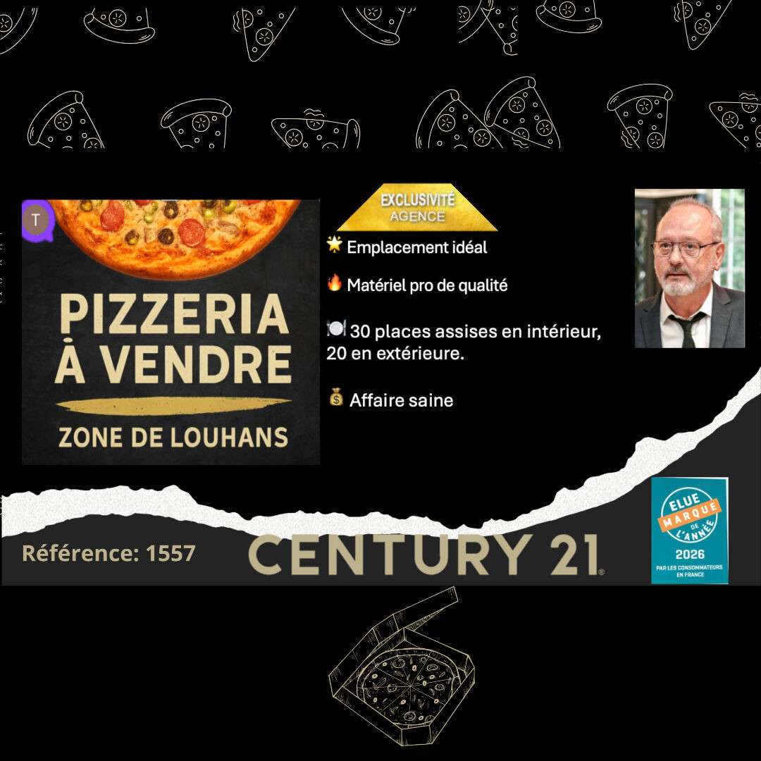 Vente fonds commerce pizzeria empl N°1 à Louhans