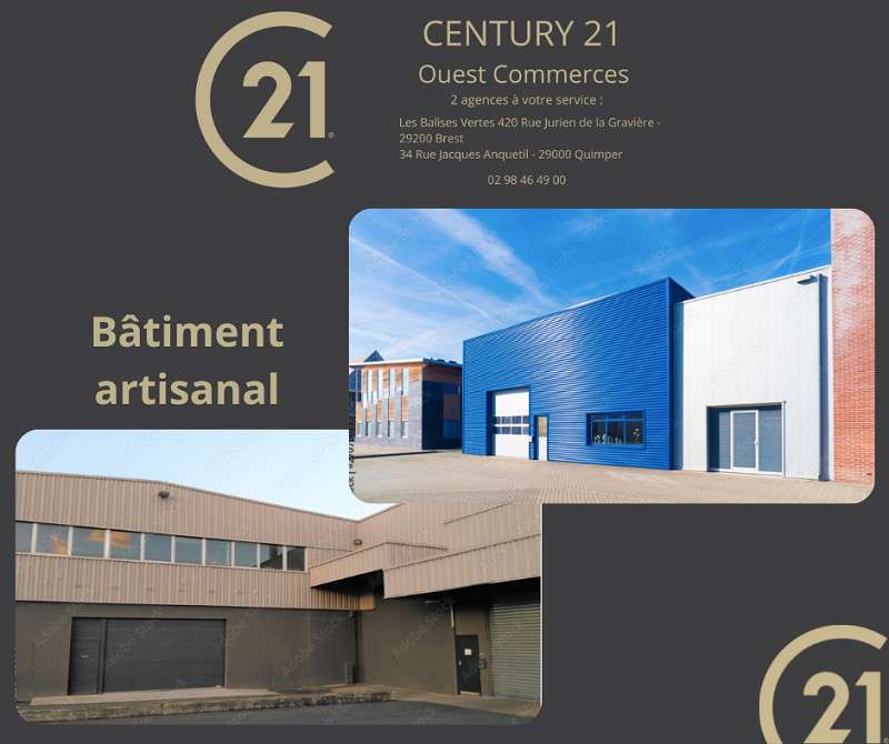 A louer très beau local d'activités 280m² Quimper