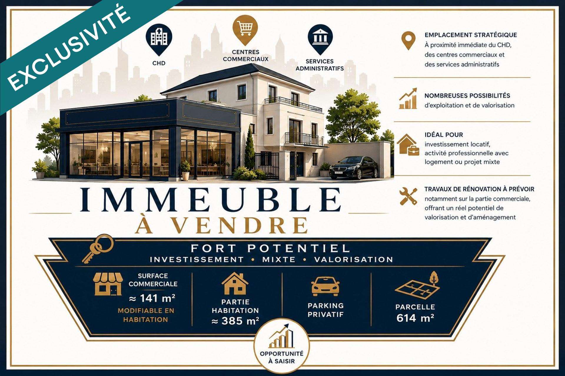 AV ensemble immobilier à fort potentiel La Roche