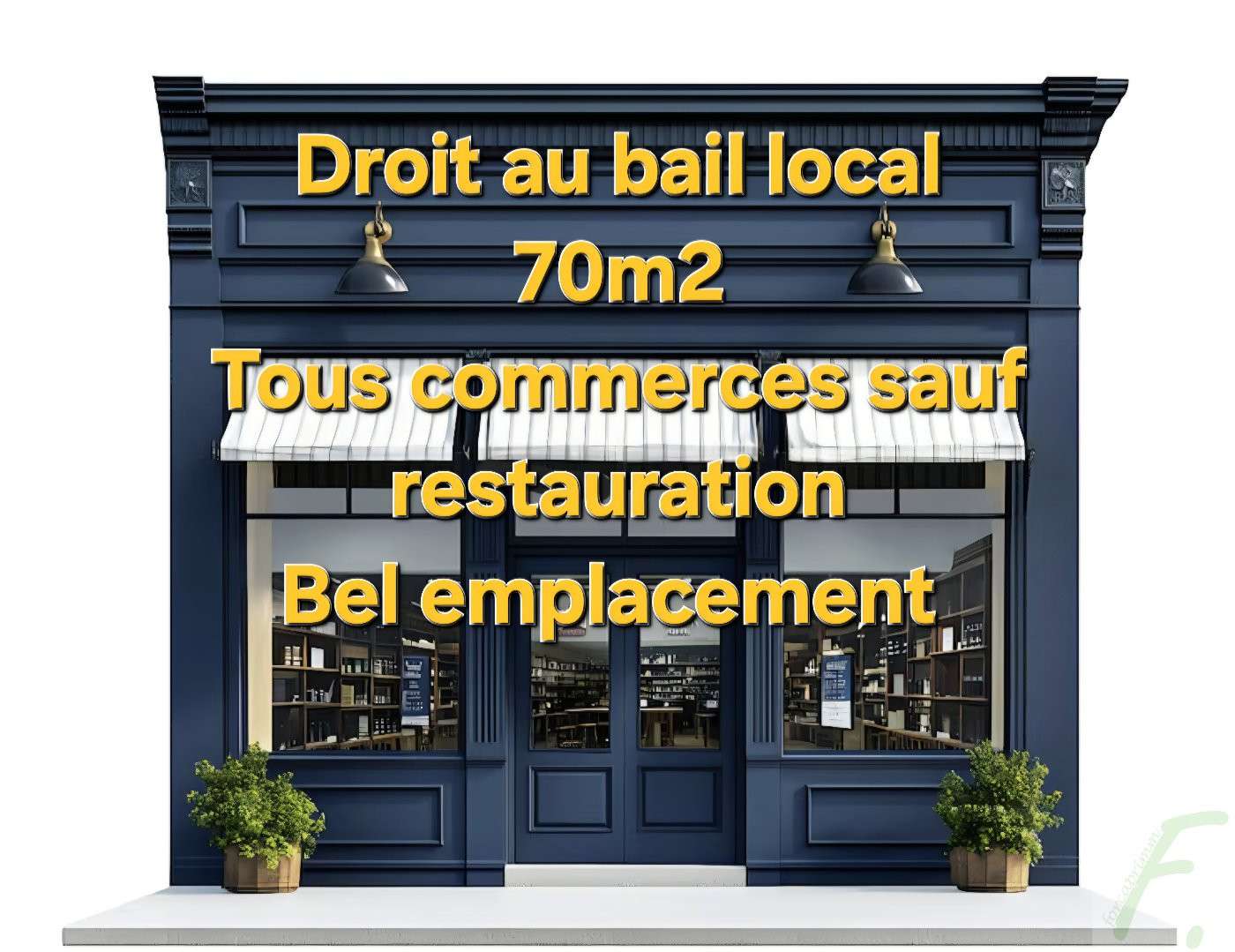 Droit au bail local commercial 73m² Aix les Bains
