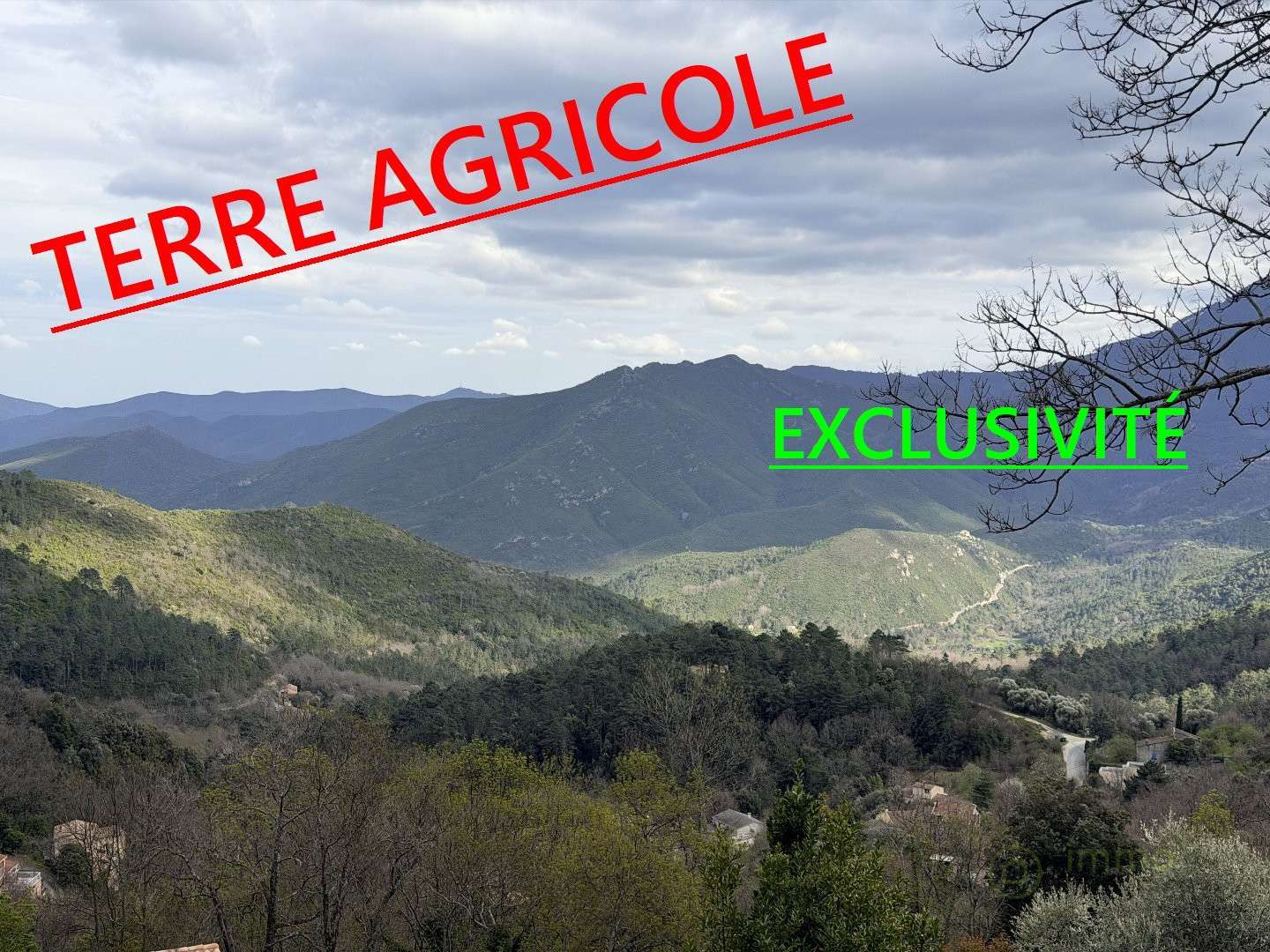 A vendre terrain agricole de 1492m² à Vénaco