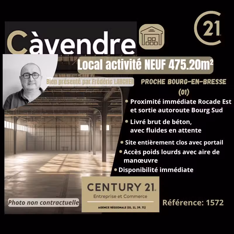 AV local d'activité neuf 475,20m² Bourg en Bresse