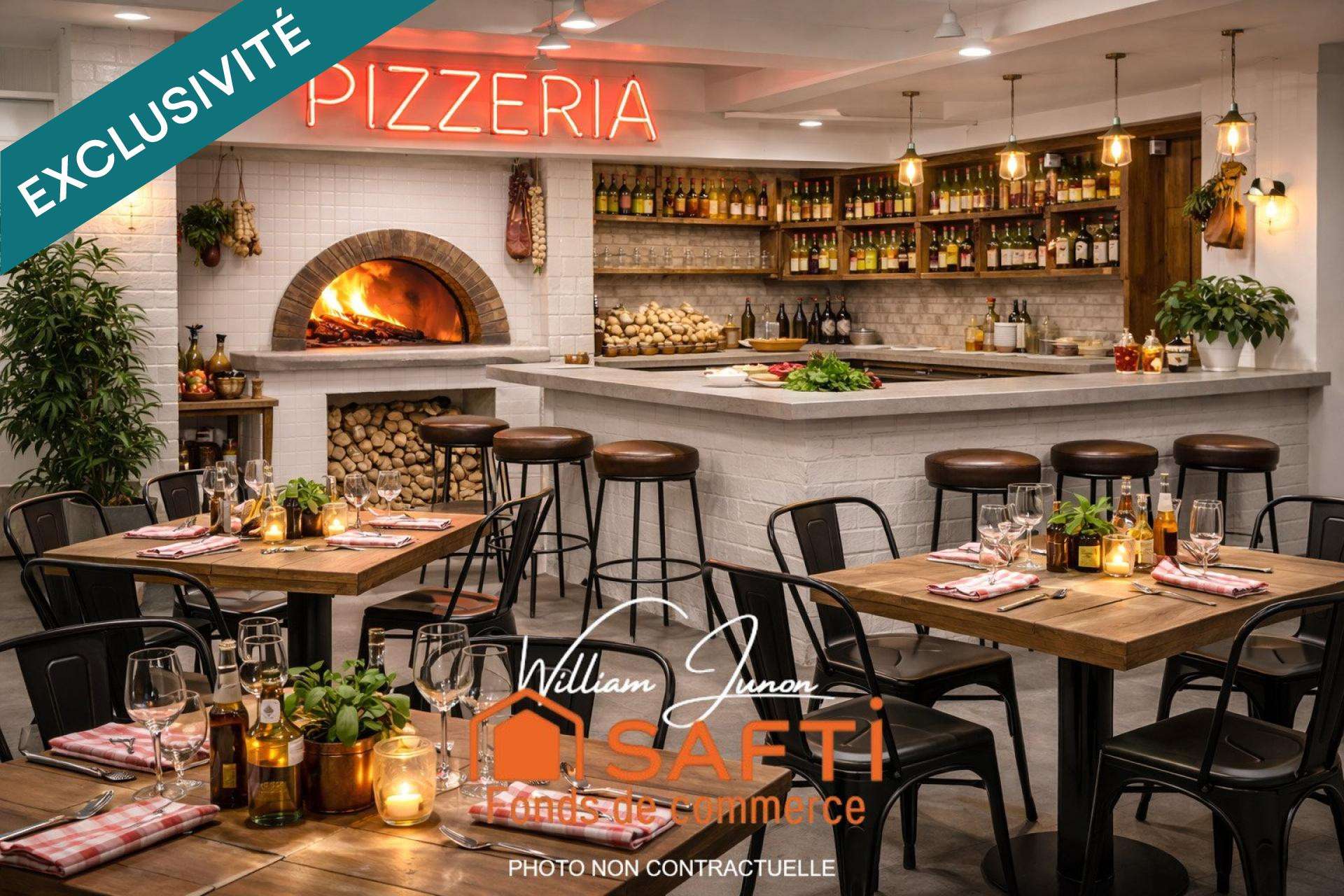 Vente pizzeria 93m² empl stratégique Le Chambon