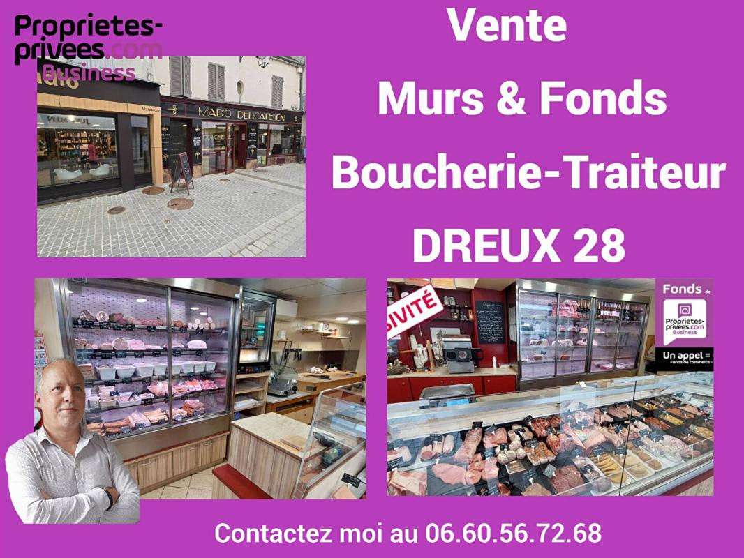 Exclusivité Vente boucherie à Dreux centre piéton