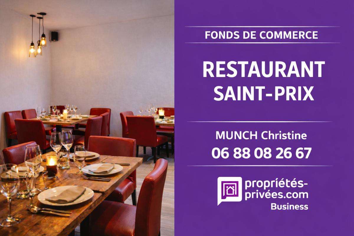 Vente restaurant 84 couverts terrasse à Saint Prix