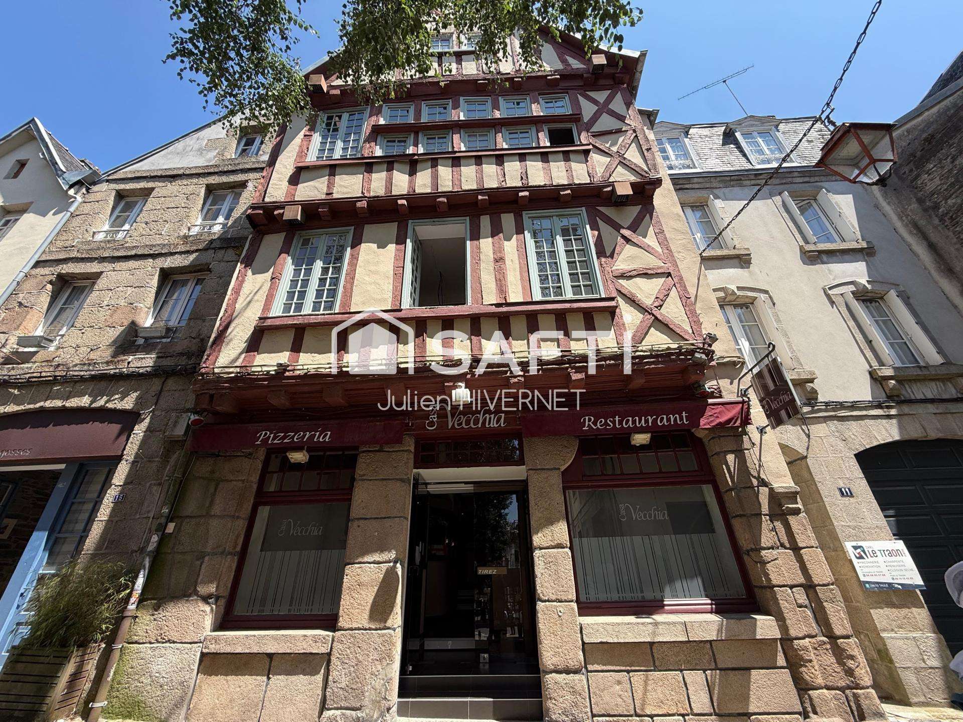 Vente FDC pizzeria de charme à Morlaix centre
