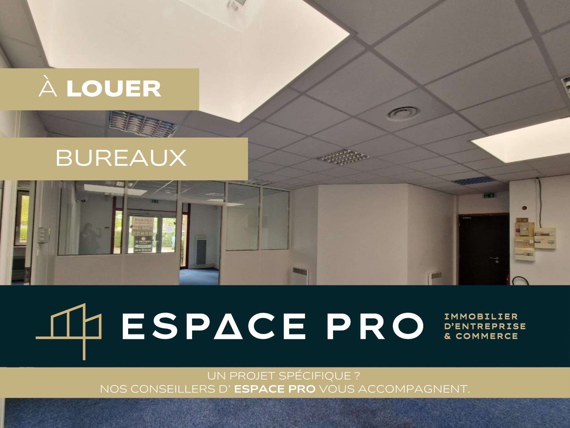 A louer bureaux 160m² RDC sur Caen Nord