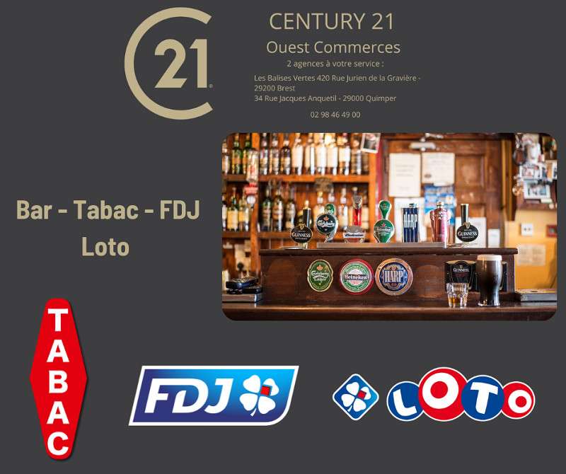 Vente bar tabac FDJ PMU fort potentiel Finistère
