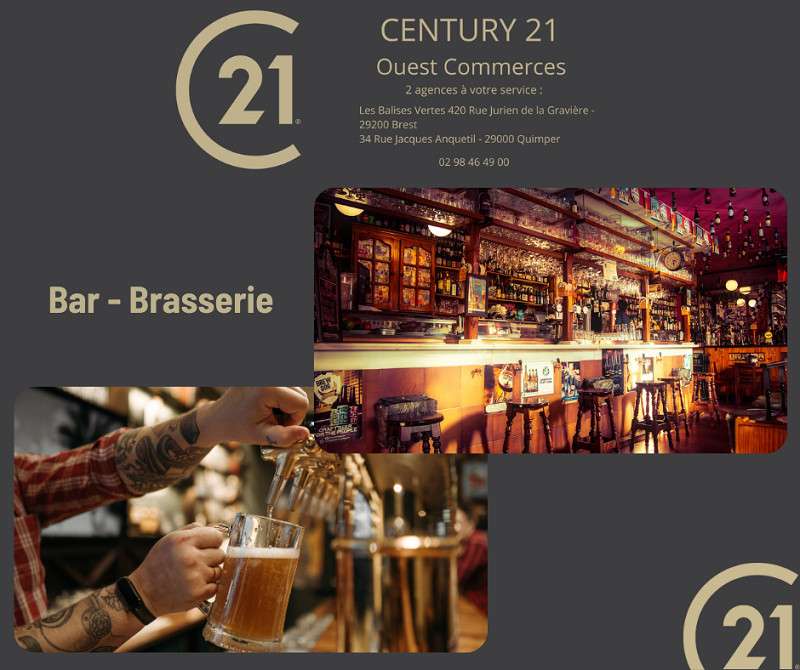 Vente bar épicerie rénovée avec terrasses dept 29
