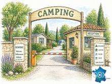 Vente camping 4 **** murs et FDC dans le Gard