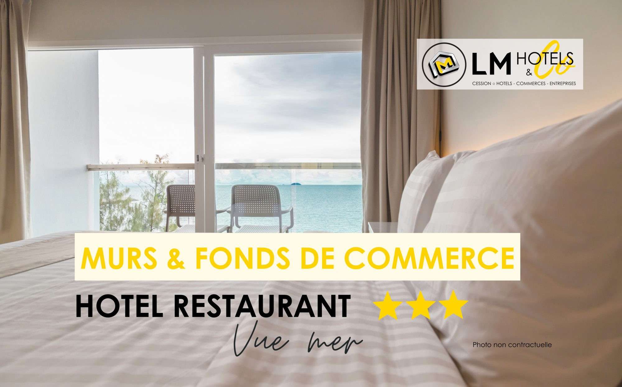Hôtel restaurant *** empl exceptionnel bord de mer