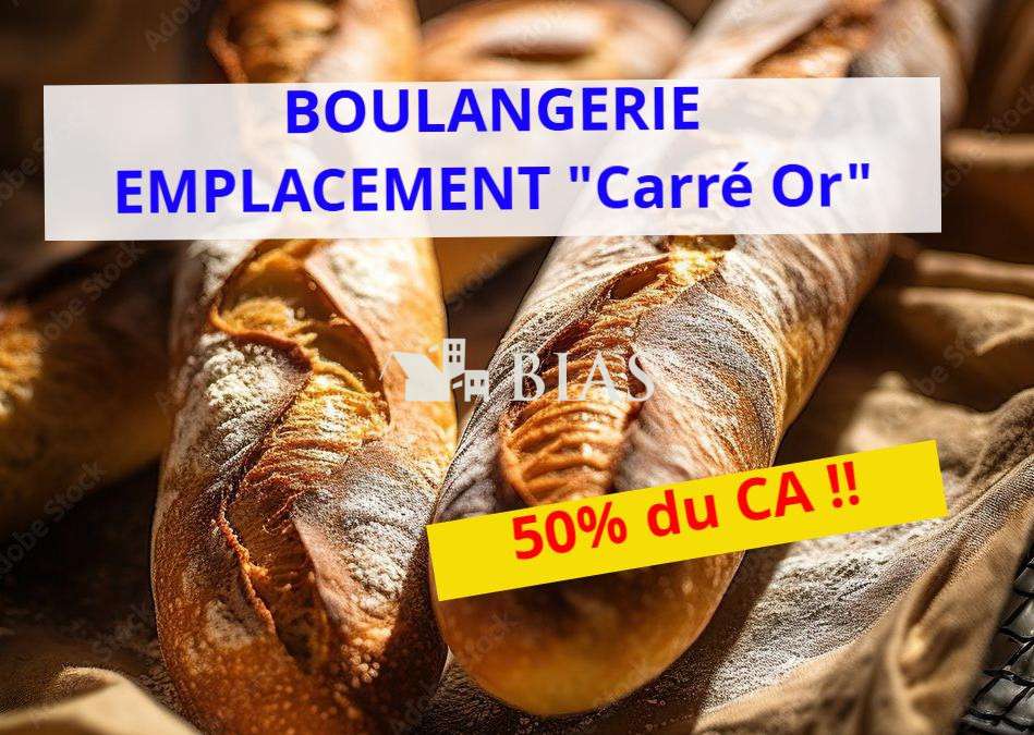 Vente boulangerie viennoiserie en centre ville 76
