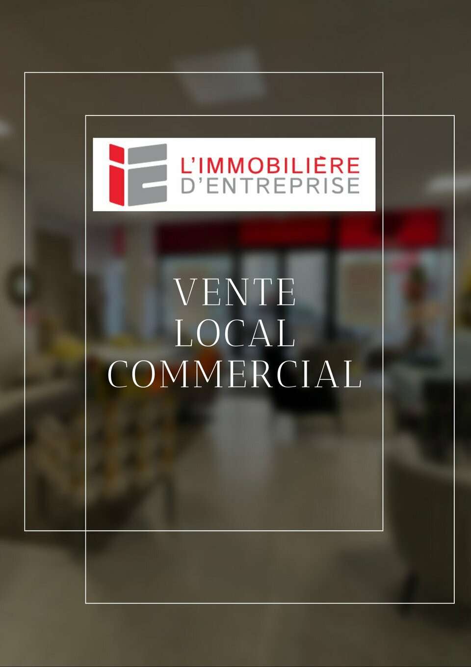 Vente local commercial 260m² axe passant à Lorient