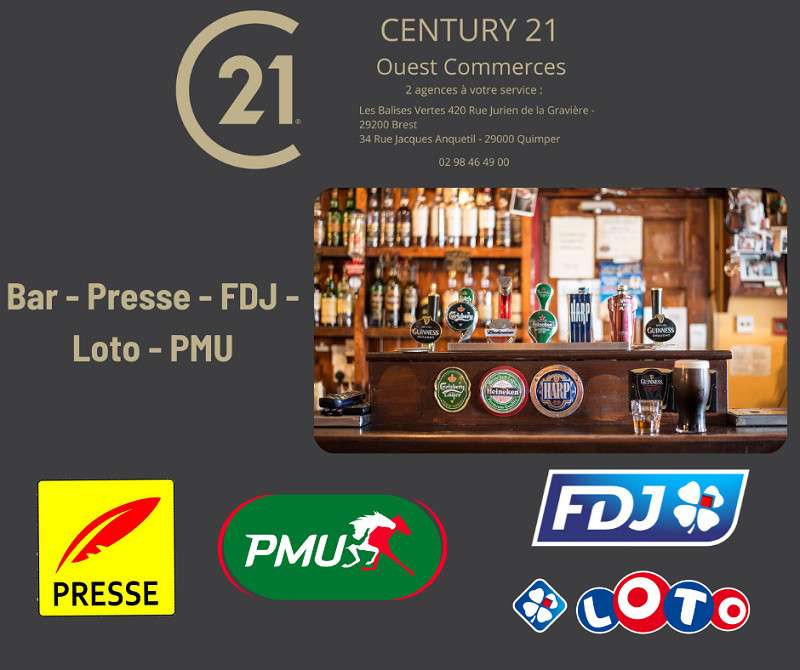 Cède bar tabac loto FDJ PMU en monopole Concarneau