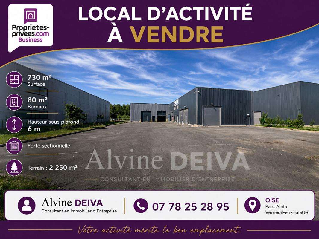 AV entrepôt 650m² + bureaux 80m² Verneuil