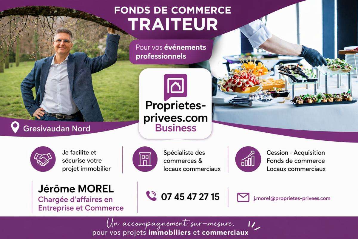 AV fonds traiteur activité stable à Grésivaudan