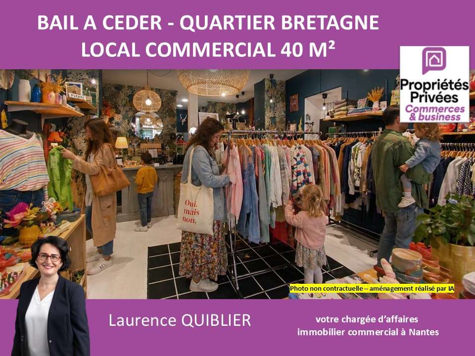 DAB local commercial 40m² centre Nantes bel empl