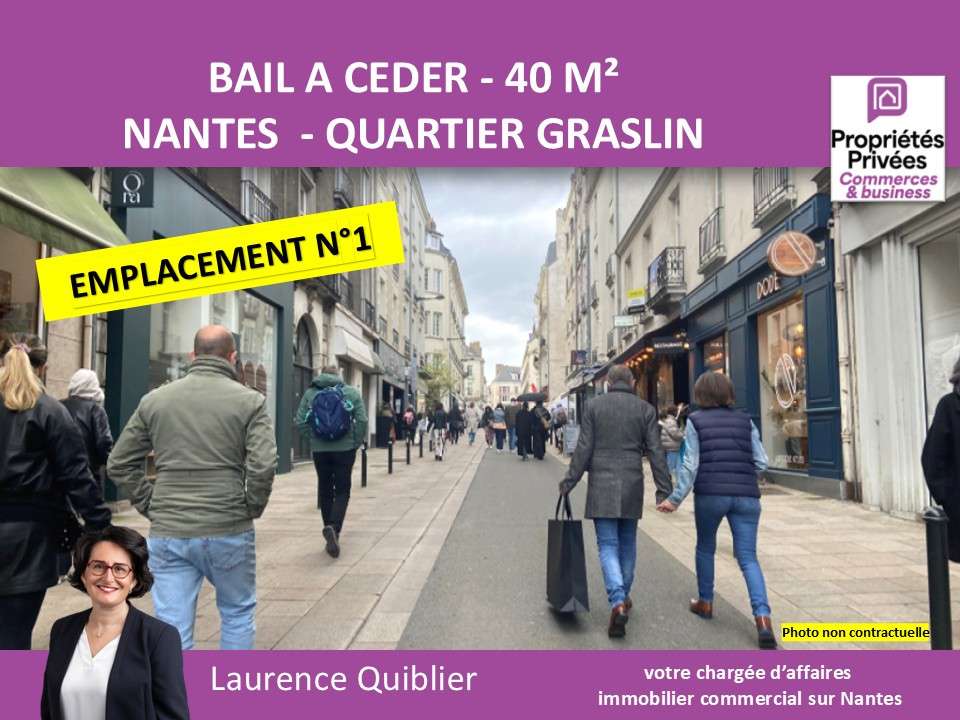 Cession droit au bail local 40m² centre Nantes